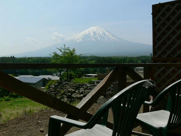 客室テラスからの富士山